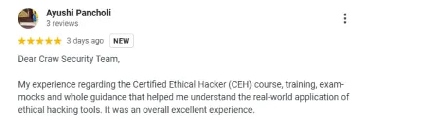 Ethical Hacking Review by Ishita Kolluru