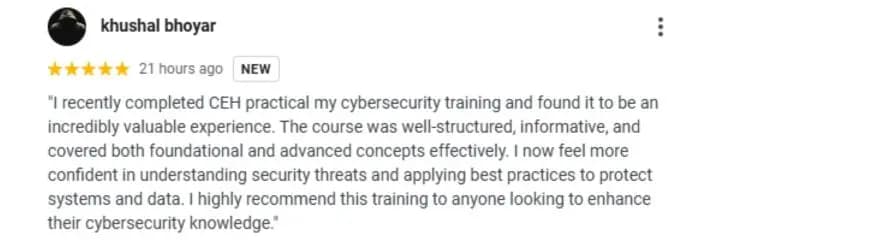 Ethical Hacking Review by Ishita Kolluru