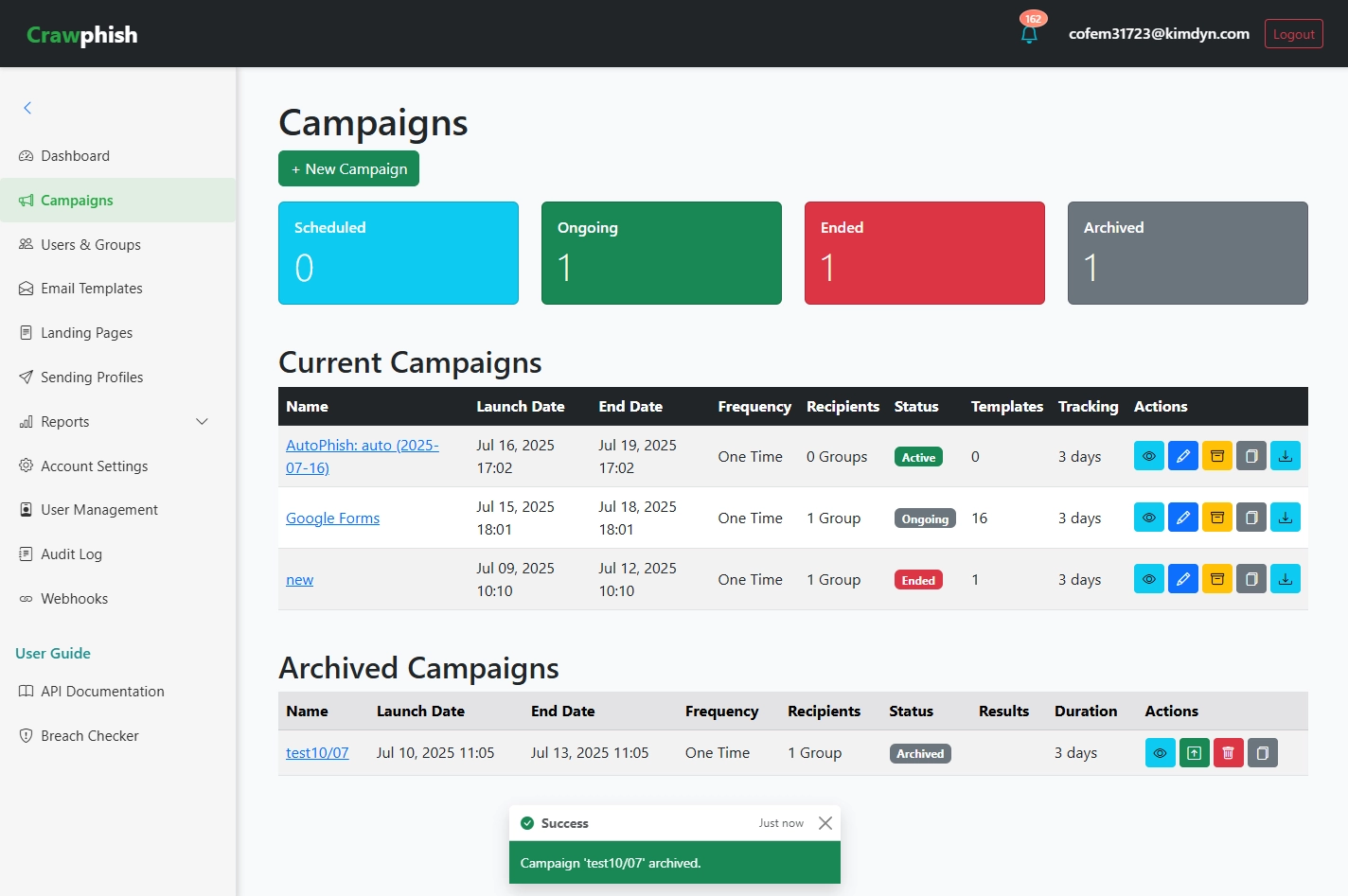 Campaign Workflow Feature
